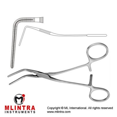 Cooley Atrauma Multipurpose Vascular Clamp Stainless Steel, 14 cm - 5 1/2"